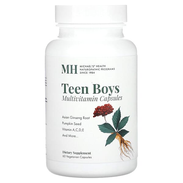 Teen Boys Multivitamin, 60 Vegetarian Capsules