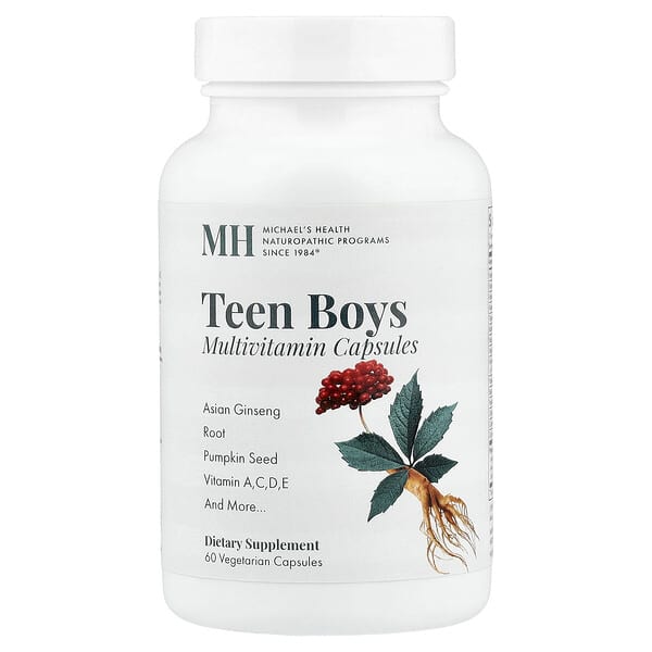 Michael's Health, Teen Boys Multivitamin, 60 Vegetarian Capsules — product photo 1