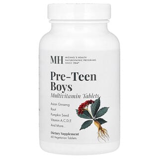 Michael's Health, Pre-Teen Boys Multivitamin, 60 Vegetarian Tablets