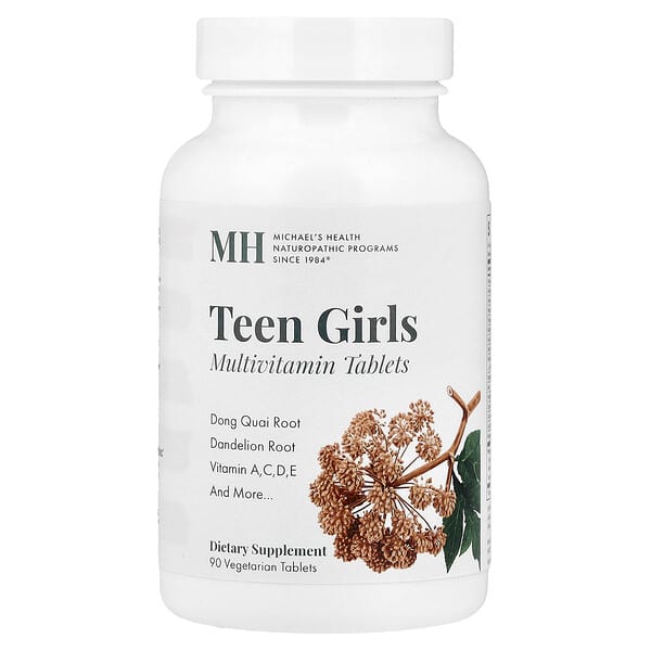 Michael's Health, Teen Girls Tabs, Multivitamin, 90 Vegetarian Tablets — product photo 1