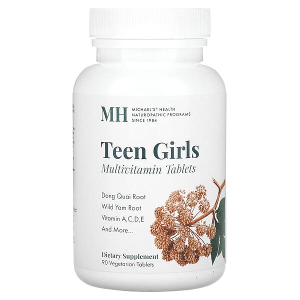 Michael's Health Teen Girls Tabs, Multivitamin, 90 Vegetarian Tablets