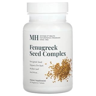 Michael's Naturopathic, Complejo de semillas de fenogreco`` 60 comprimidos vegetales