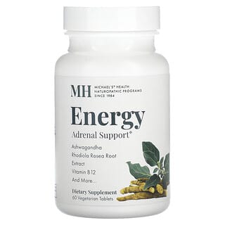Michael's Naturopathic, Energy Adrenal Support, 60 tabletek wegetariańskich