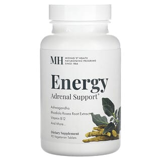 Michael's Naturopathic, Energy Adrenal Support, 90 вегетарианских таблеток