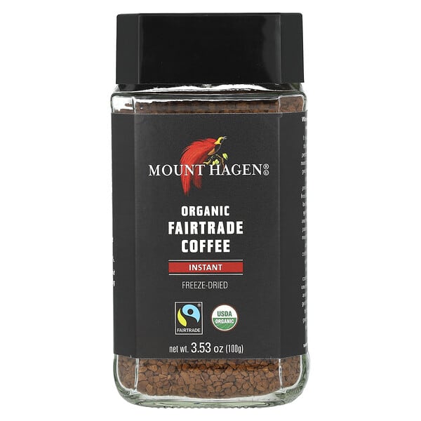 Mount Hagen Organic Fairtrade Instant Coffee 3 53 Oz 100 G   35 