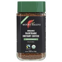 オーガニック フェアトレード カフェインレスインスタントコーヒー100g 7個 オーガニックフェアトレードインスタントコーヒー、カフェイン