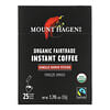 Organic Fairtrade Instant Coffee, 25 Single Serve Sticks, 1.76 oz (50 g)