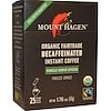Organic Fairtrade, Decaffeinated Instant Coffee, 25 Sticks, 1.76 oz (50 g)
