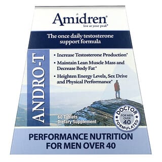 MHP, Amidren, Andro-T, For Men 40+, 60 Tablets