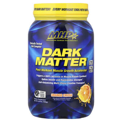 MHP, DARK MATTER®, Post-Workout Muscle Growth Accelerator, Orange Juice Flavor, 3.44 lbs (1,560 g)