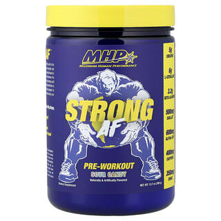 إم إتش بي‏, Strong AF ™ لما قبل التمارين الرياضية ، حلوى لاذعة ، 13.7 أونصة (390 جم)