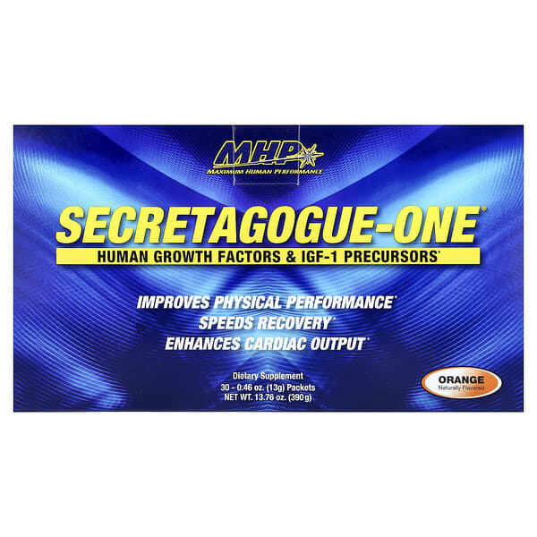 MHP, Secretagogue-One, Orange, 30 Packets, 0.46 oz (13 g) Each — product photo 1