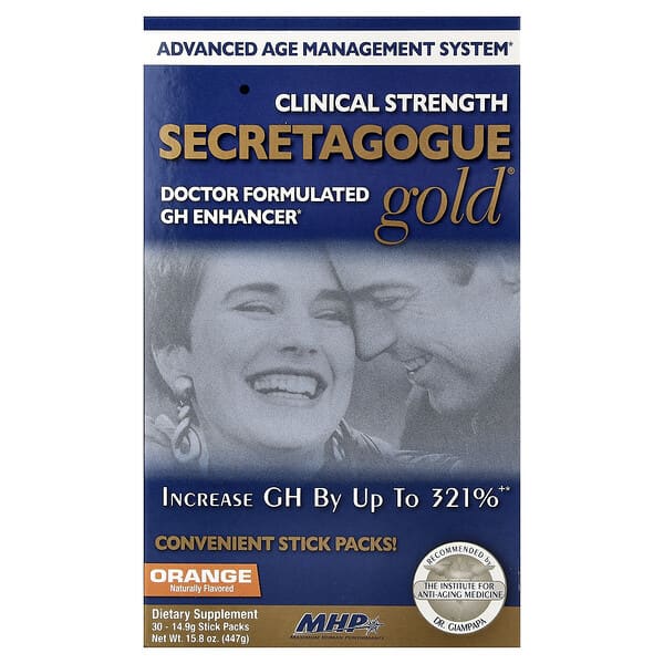 MHP, Secretagogue-Gold, 오렌지, 스틱팩 30개, 개당 14.9g(0.53oz)