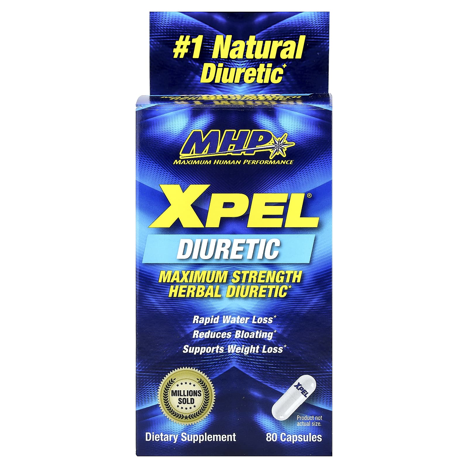 XPEL®, Maximum Strength Herbal Diuretic, 80 Capsules