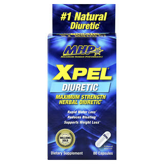 MHP, XPEL, kruidendiureticum met maximale sterkte, 80 capsules