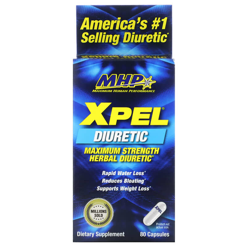 XPEL, Maximum Strength Herbal Diuretic, 80 Capsules