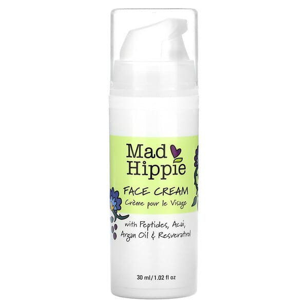 Mad Hippie, フェイスクリーム、15アクティブ、1.0液量オンス (30 ml)