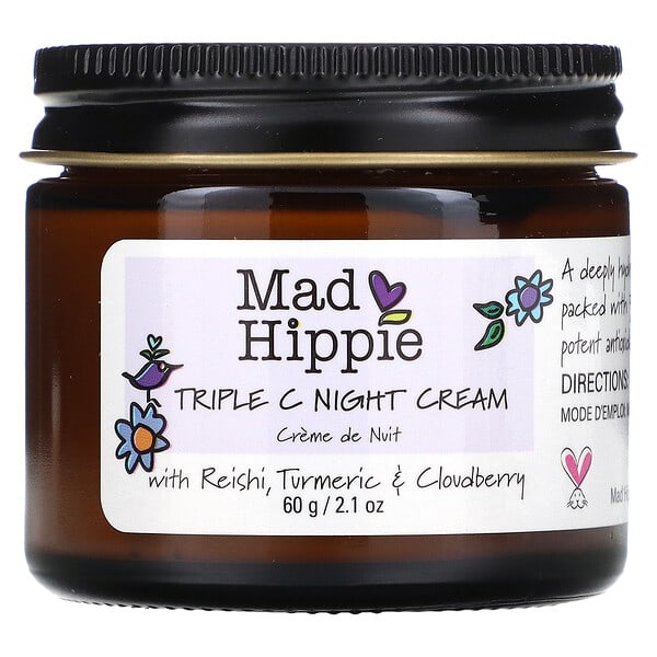 Mad Hippie Skin Care Products（マッドヒッピースキンケアプロダクツ）, トリプルCナイトクリーム、60g（2.1oz）