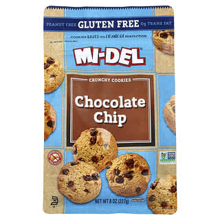 Mi-Del Cookies, Crunchy Cookies, Chocolate Chip, 8 oz (227 g)