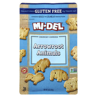 Mi-Del Cookies, Crunchy Cookies, Arrowroot Animals , 8 oz (227 g)