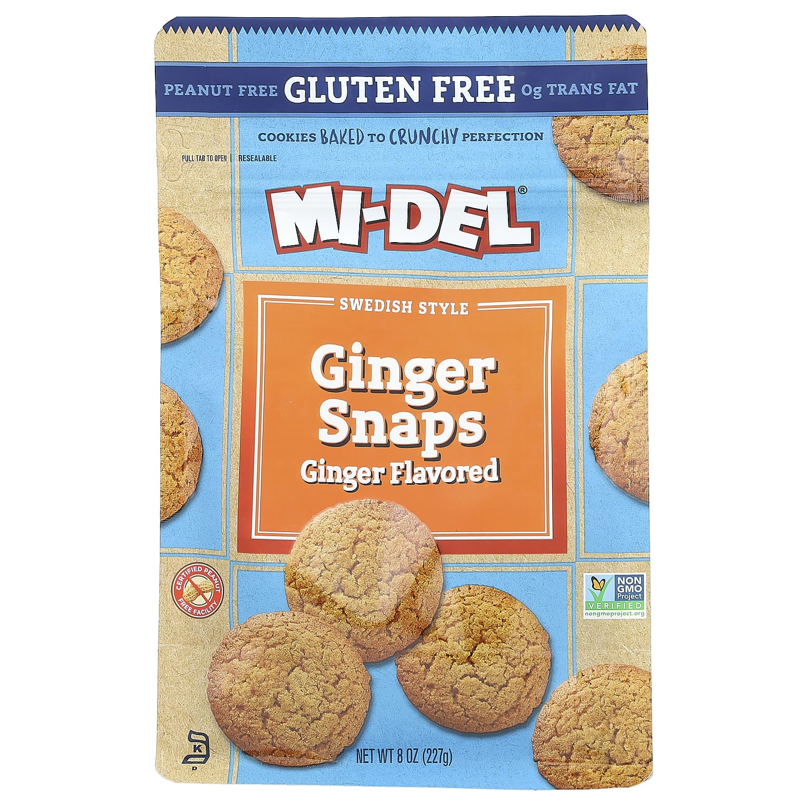 MiDel Cookies, Swedish Style Ginger Snaps（スウェーディッシュ スタイル ジンジャー スナップス