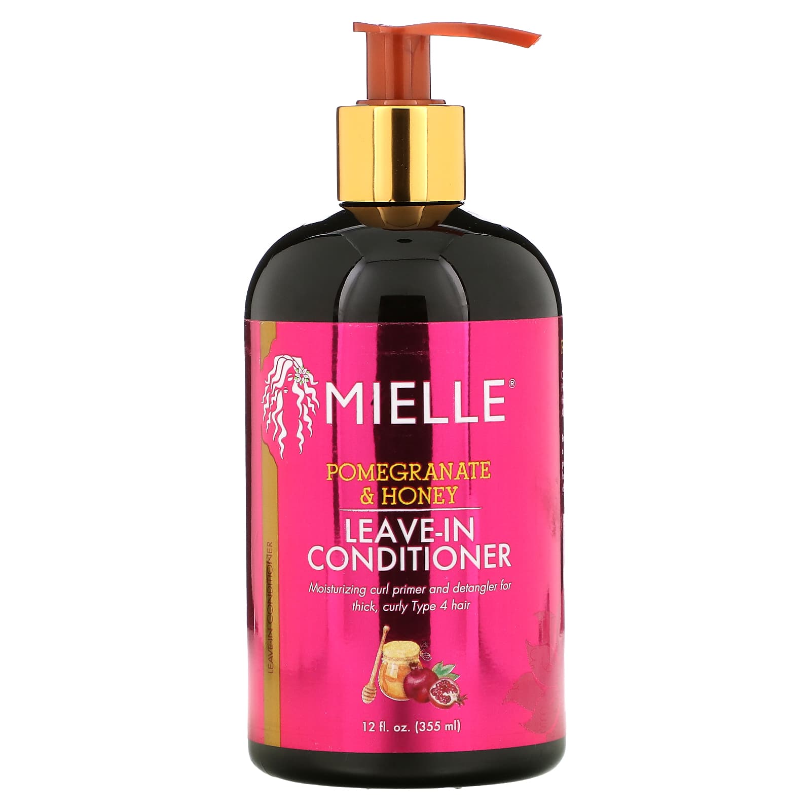 Mielle Leave In Conditioner Pomegranate Honey 12 Fl Oz 355 Ml 