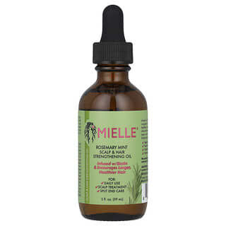 Mielle, Huile fortifiante pour le cuir chevelu et les cheveux, Romarin et menthe, 59 ml