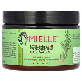 Mielle, Укрепляющая маска для волос, розмарин и мята, 340 г (12 унций)