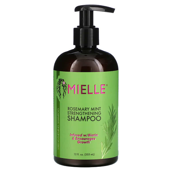 Mielle, Shampoo Fortalecedor, Alecrim e Hortelã, 355 ml (12 fl oz)
