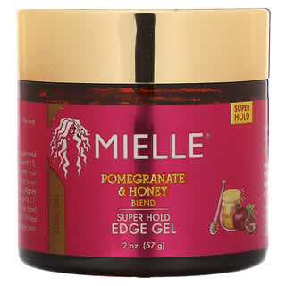 Mielle, 上佳穩固髮緣凝膠，石榴和蜂蜜混合物，2 盎司（57 克）