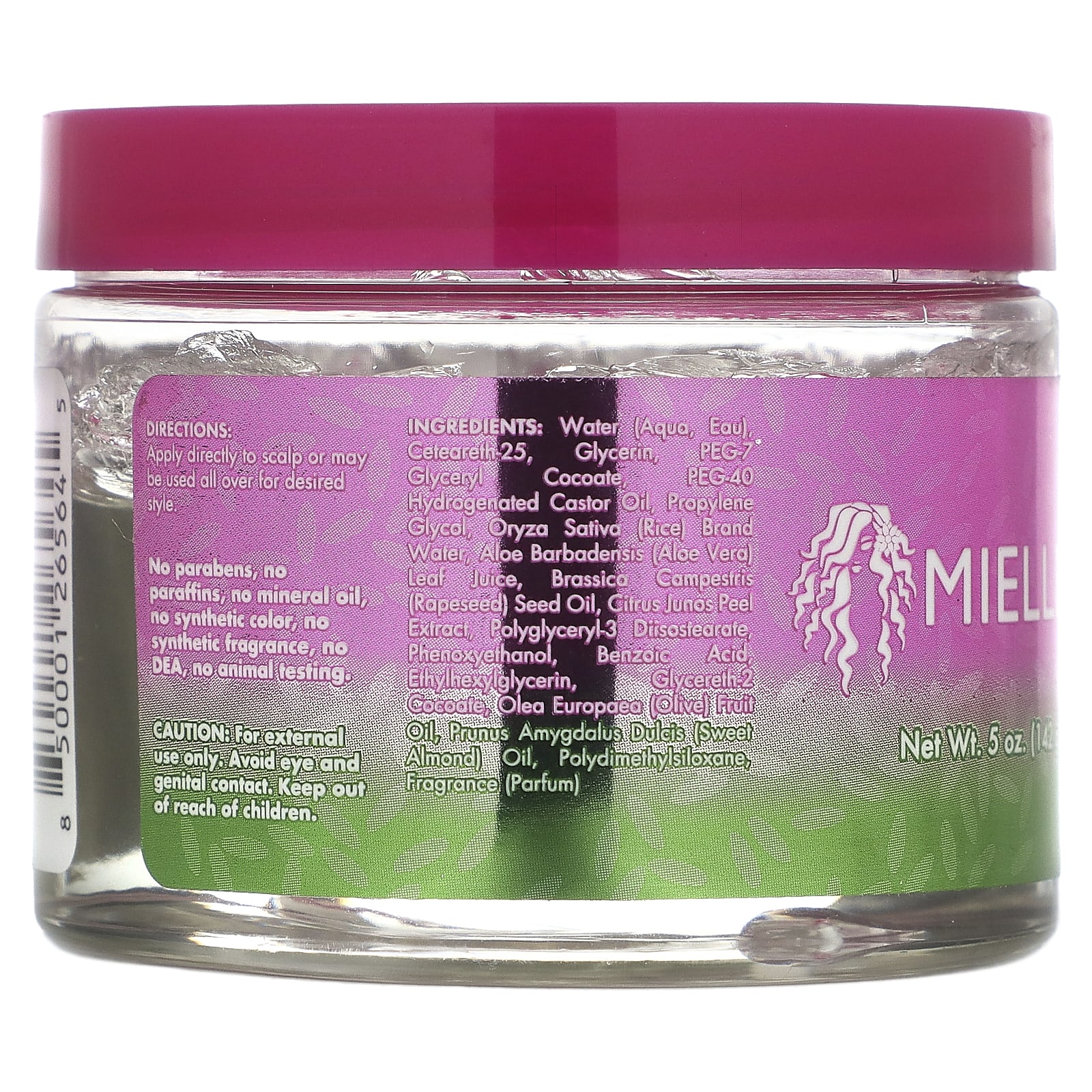 Mielle, Rice Water & Aloe Vera Blend, Braid Gel, 5 oz (142 g)