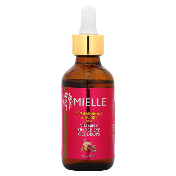 Mielle, Vitamin C Under Eye Gel Drops, Pomegranate &amp; Honey Blend, 2 fl oz ( 59 ml)