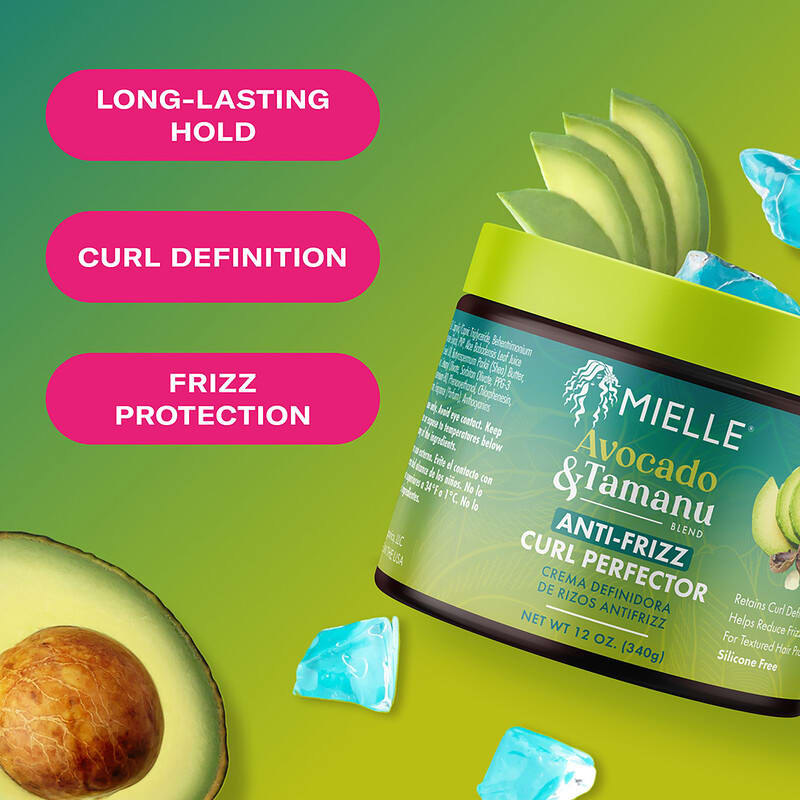 Anti-Frizz Curl Perfector Cream, Avocado & Tamanu, 12 oz (340 g)