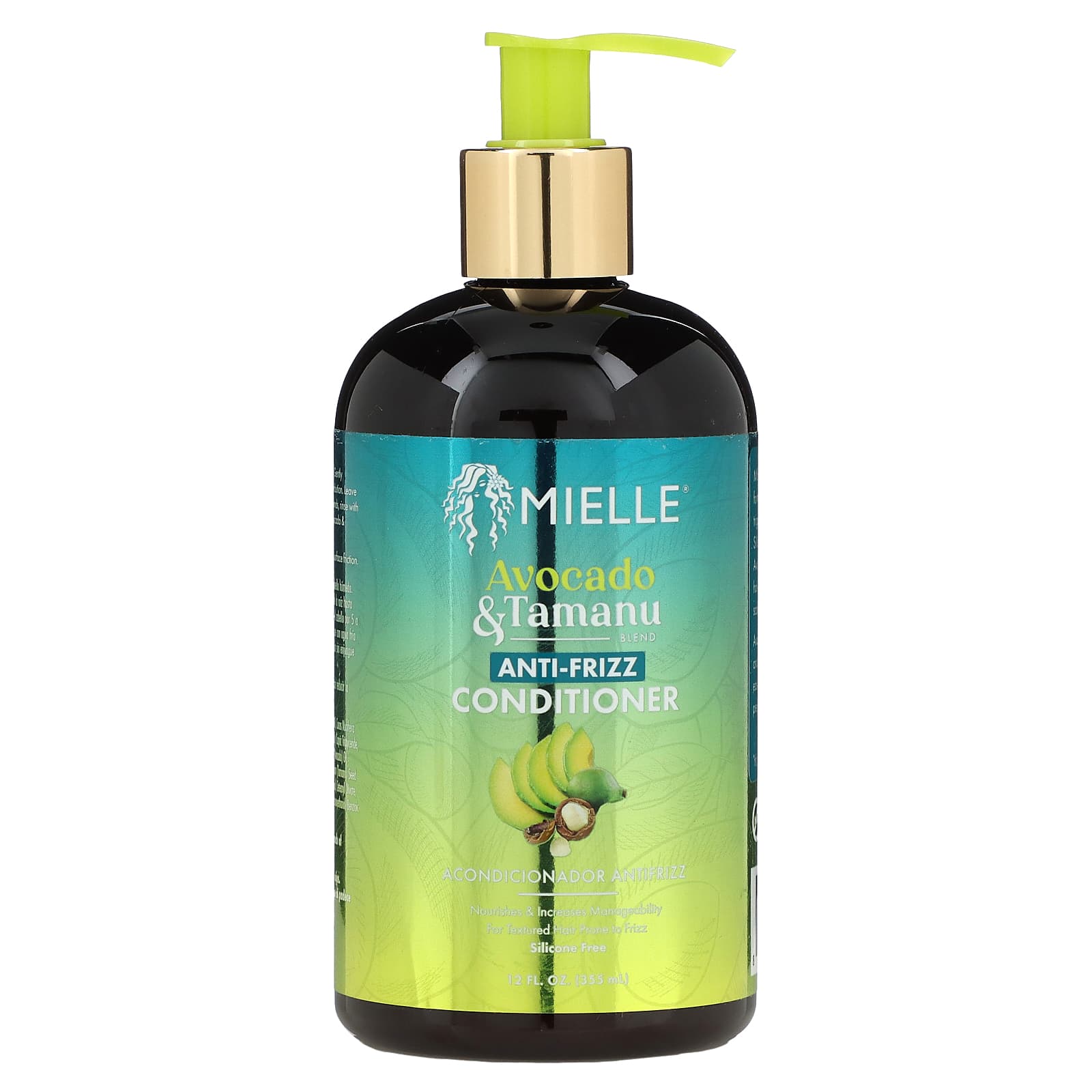 Mielle, AntiFrizz Conditioner, Avocado & Tamanu, 12 fl oz (355 ml)