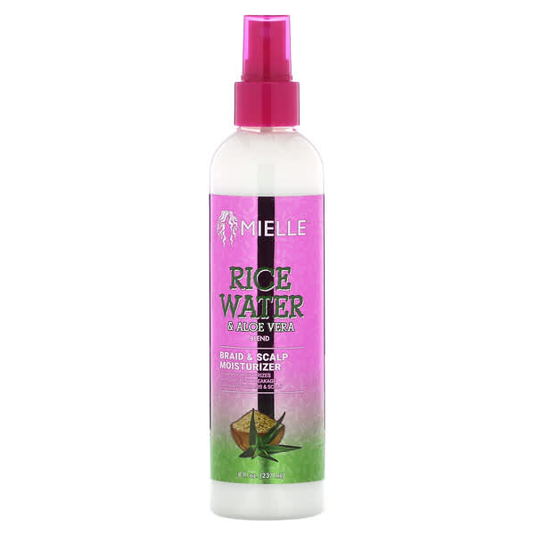 Mielle‏, קרם לחות לצמות ולקרקפת, מי אורז ותערובת אלוורה, 237 מ“ל (8 אונקיות נוזל)