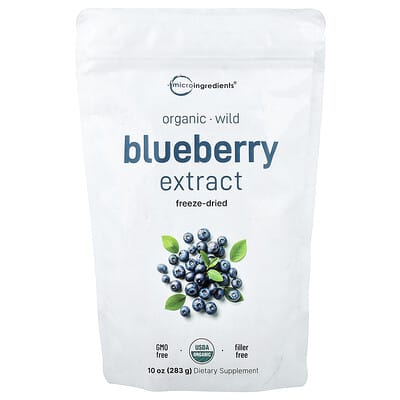 Micro Ingredients, Organic Blueberry Extract, Freeze-Dried, 10 oz (283 g)