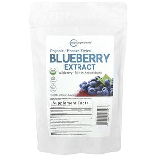 Micro Ingredients, Organic Freeze-Dried Blueberry Extract, 10 oz (283 g)