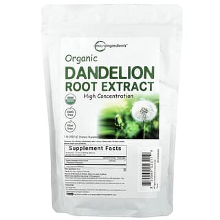 Micro Ingredients, Organik Karahindiba Kökü Ekstresi, Yüksek Konsantrasyon, 454 g (1 lb)