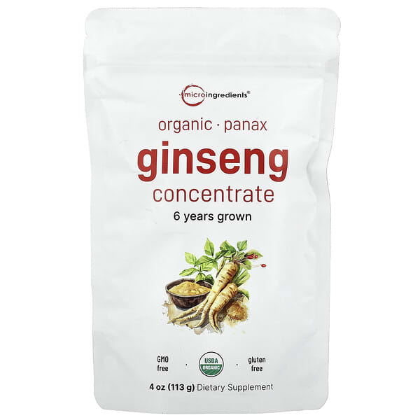 Organic Ginseng Concentrate, 4 oz (113 g)