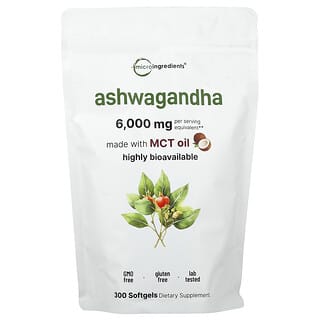 Micro Ingredients, Ginseng indio, 300 cápsulas blandas