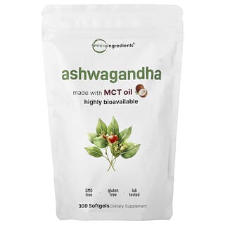 Micro Ingredients, Ginseng indio, 300 cápsulas blandas