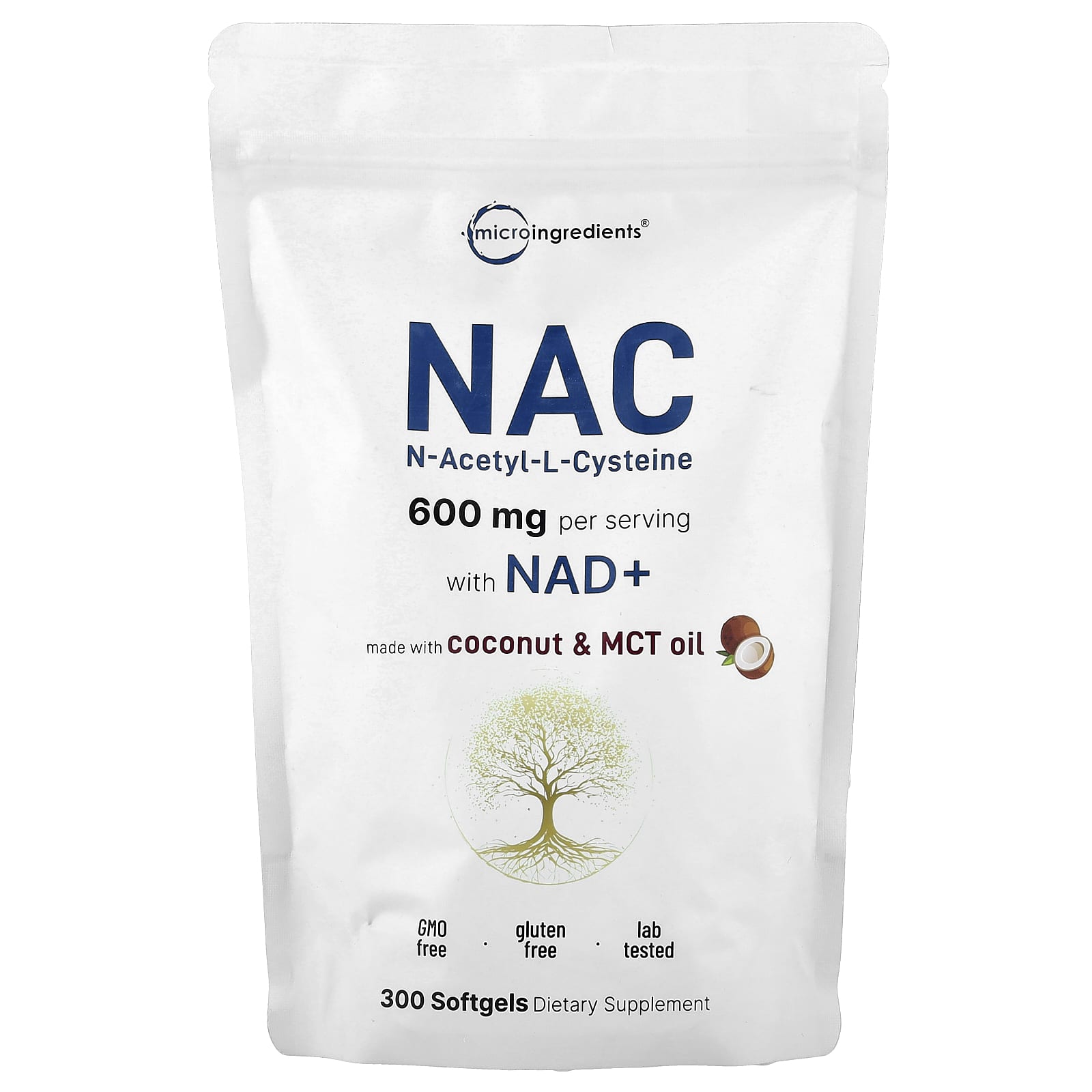 NAD+（ニコチンアミド アデニン ジヌクレオチド）配合NAC（N-アセチル-L-システイン）、ソフトジェル300粒