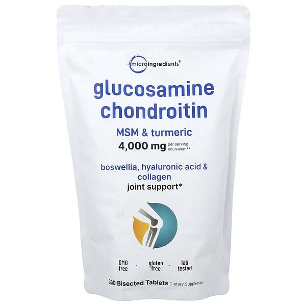 Glucosamine Chondroitin, MSM & Turmeric, 300 Bisected Tablets
