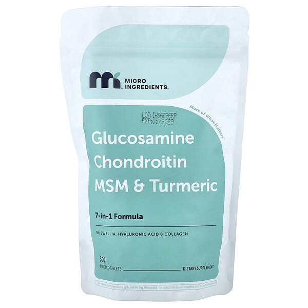 Micro Ingredients, Glucosamine Chondroitin, MSM & Turmeric, 300 Bisected Tablets — product photo 1