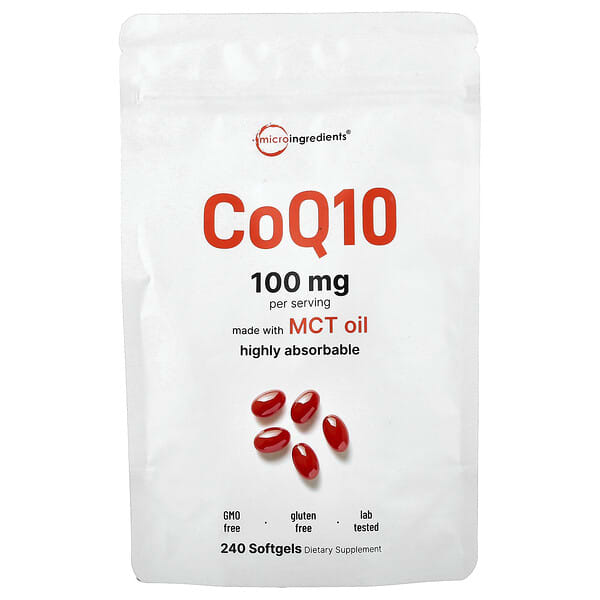 Micro Ingredients, 輔酶 Q10 軟膠囊，240 粒（每粒 50 毫克）