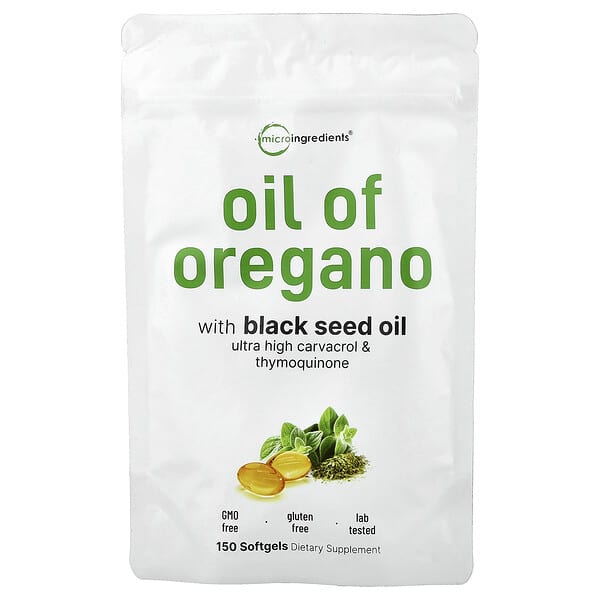 Micro Ingredients, Oil of Oregano, 150 Softgels — product photo 1