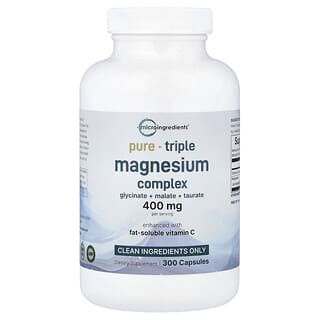 Micro Ingredients, Complexe de triple magnésium, 300 capsules