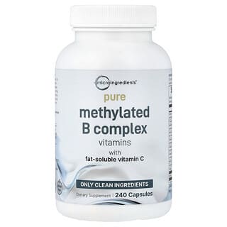 Micro Ingredients, Pure Methylated B Complex Vitamins with Vitamin C, 240 Capsules