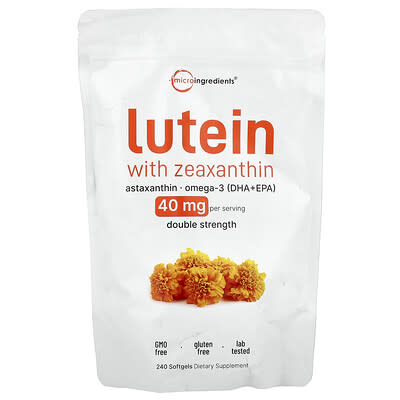Micro Ingredients, Lutein With Zeaxanthin, 240 Softgels