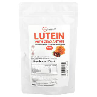 Micro Ingredients, Lutein With  Zeaxanthin, 240 Softgels